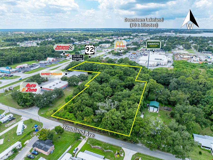 4.44 Acres Prime US 92 East Lakeland