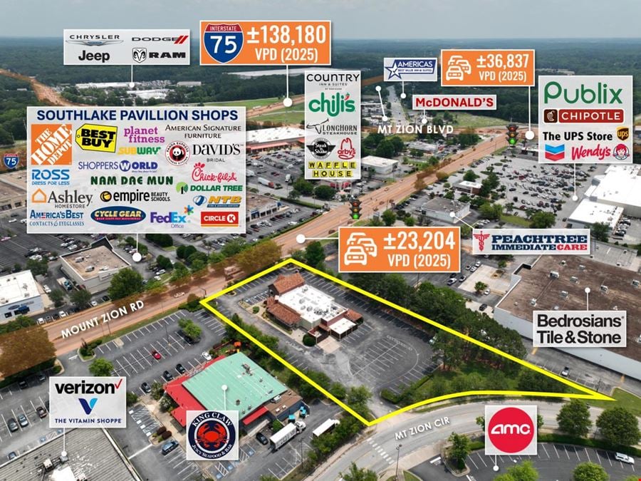 REIT Sale | Former Smokey Bones BBQ | 23K VPD | Atlanta MSA | 1.7 Acres