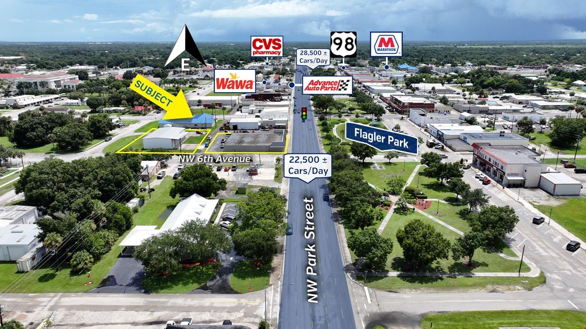 Downtown Okeechobee Retail Space & Industrial Warehouse