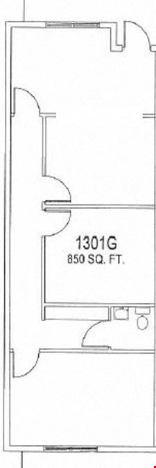 Professional Office with 850 SF +/-