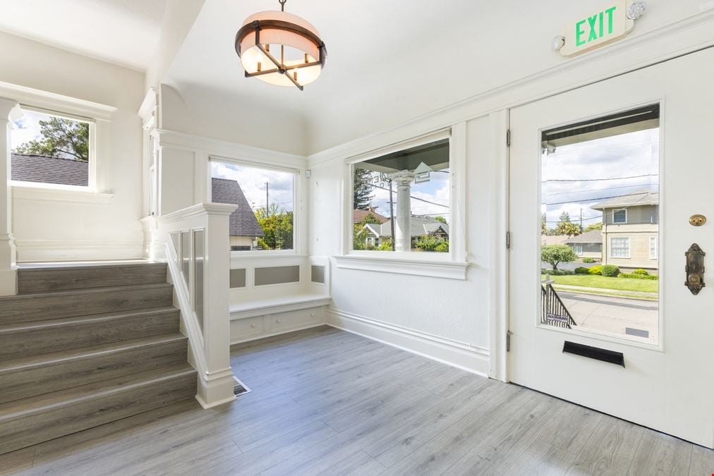 High-Visibility Corner Three-Story Victorian Office