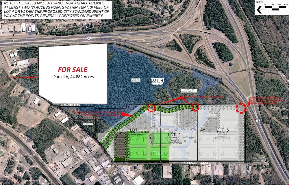 46 Acres For Sale off Halls Mill Rd with I-65 Frontage