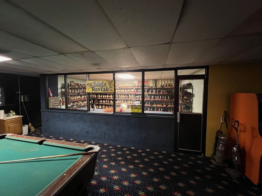 Former Roller Skate Rink Warehouse Building