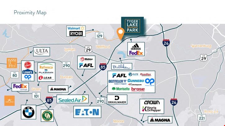 Tyger Lake Industrial Park - ±72-Acre Heavy Power Site For Sale