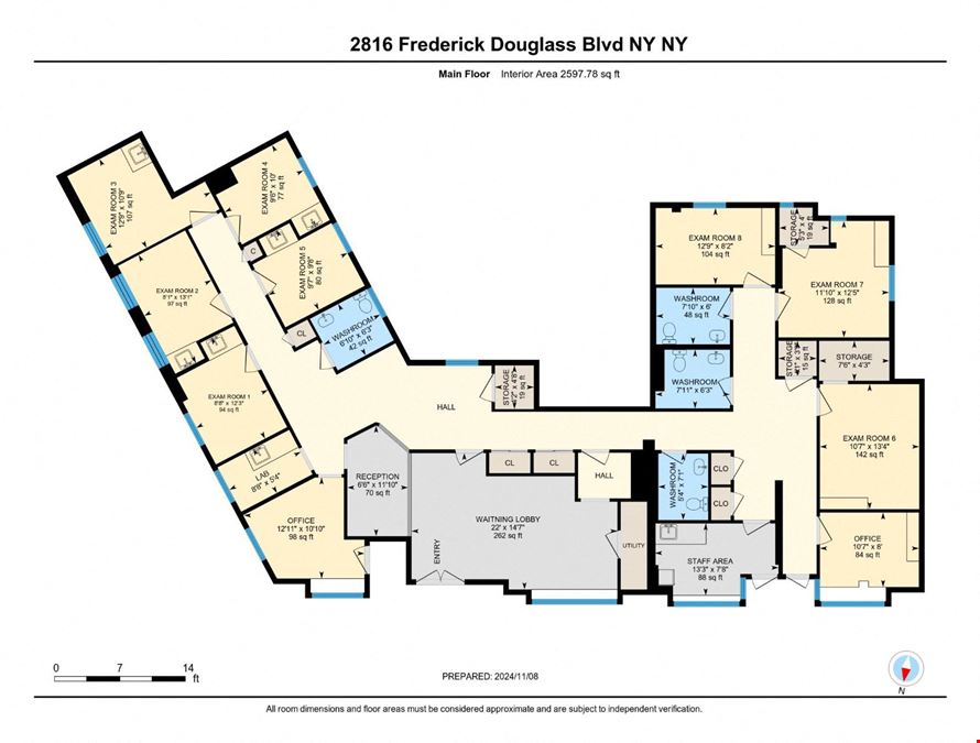 2,700 SF | 2816 Fredrick Douglass Boulevard | Beautifully Built-Out Medical Offices for Lease