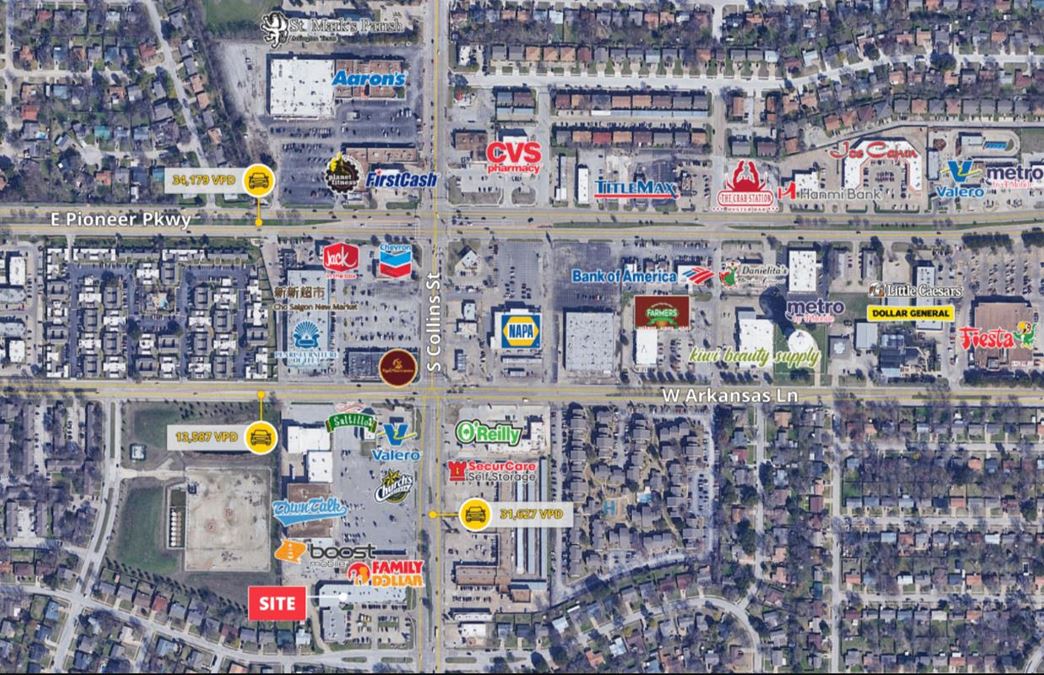 2440-2442 S Collins Street Arlington TX 76014