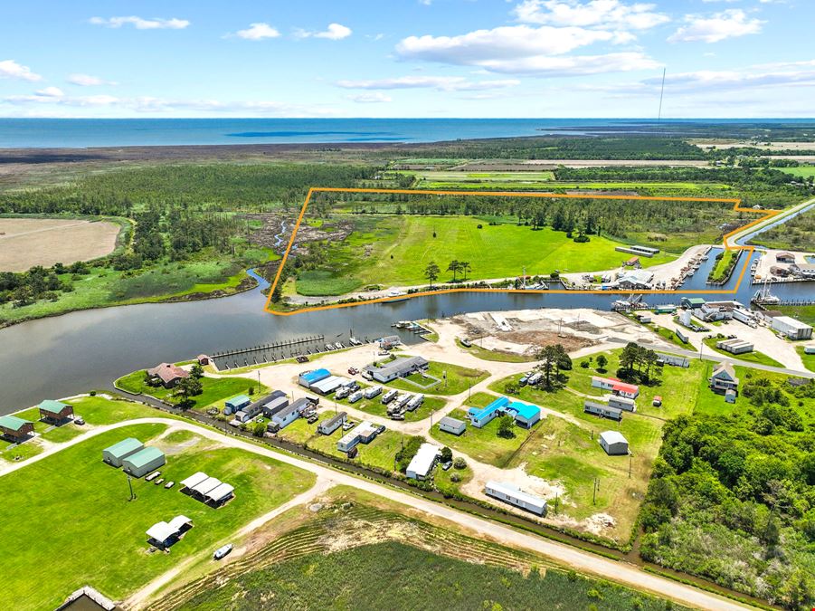 55 +/- Acre Waterfront Development Site & Marina - Engelhard NC
