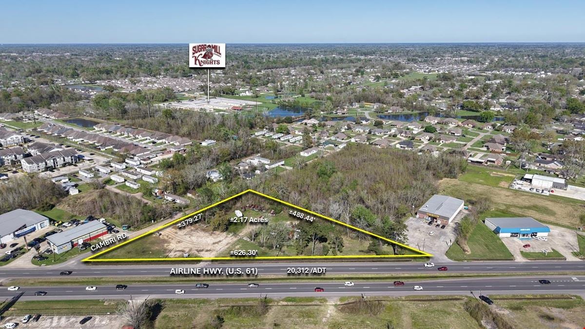 ±2.17 Acres  - 686' Airline Hwy. Frontage