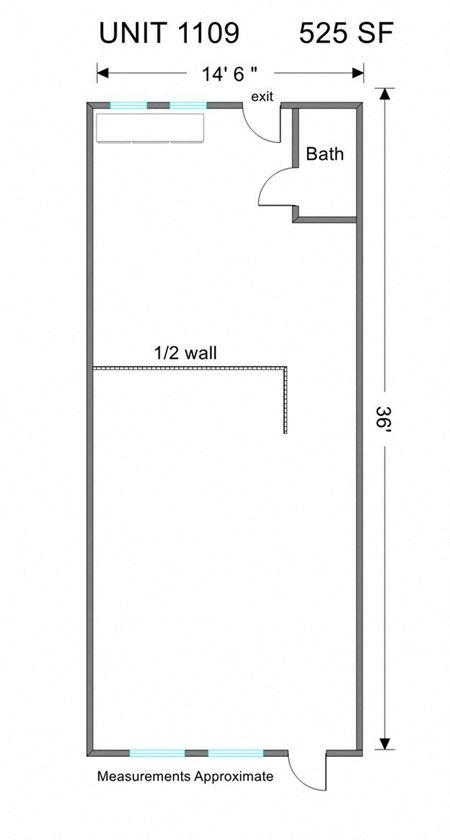 Preview of Retail space for Rent at 1109-1111  S. Main Street