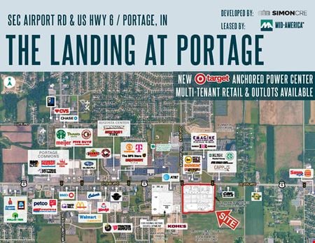 Preview of Retail space for Rent at SEC airport road and us highway 6, portage IN