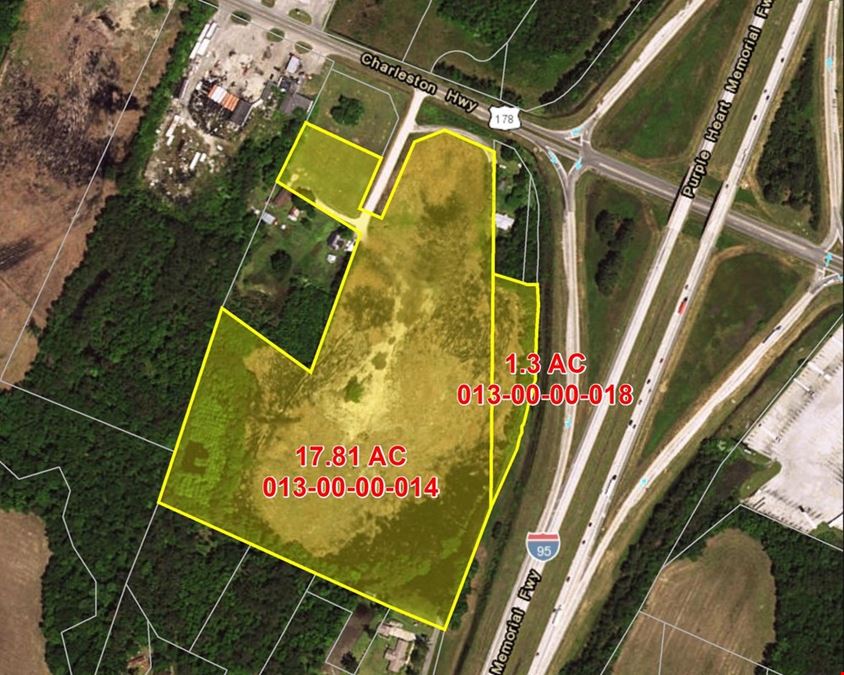 Highly Visible Commercial Land Along I-95