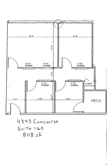 Preview of commercial space at 4343 Concourse