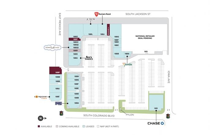 Preview of Retail space for Rent at 1685 S Colorado Boulevard