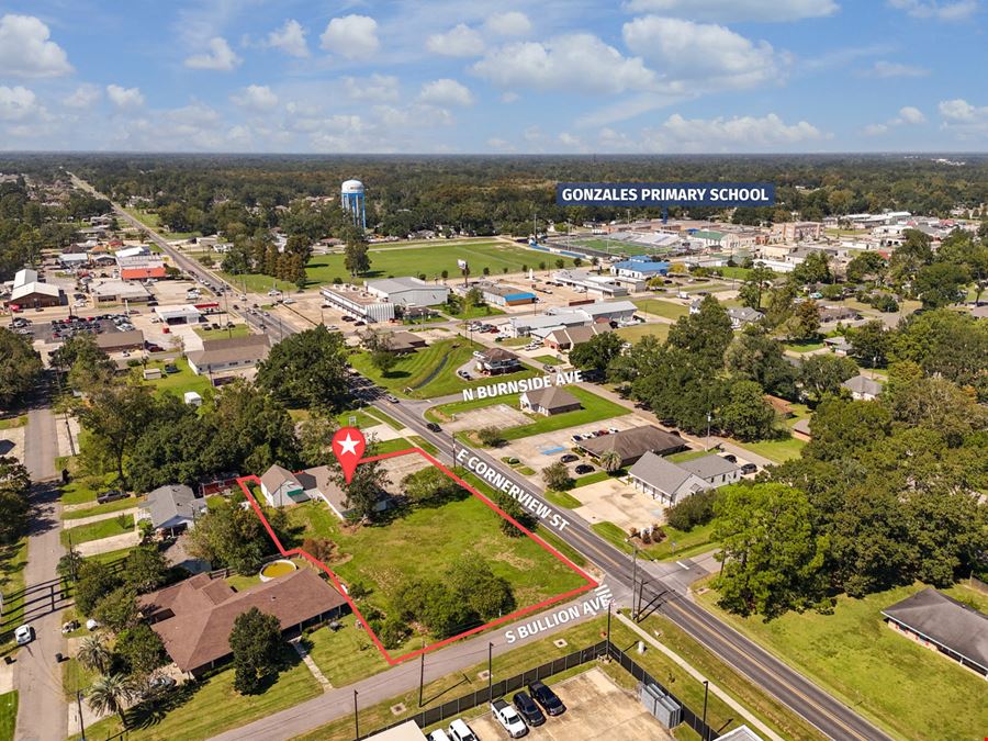 Visible Corner Office Building with Surplus Land