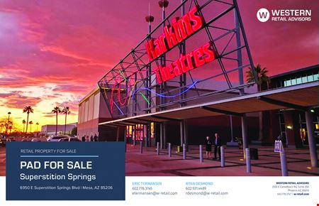 Preview of Retail space for Sale at 6950 E Superstition Springs Blvd 