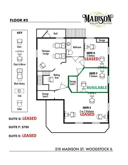 Preview of Retail space for Rent at 210 N Madison St