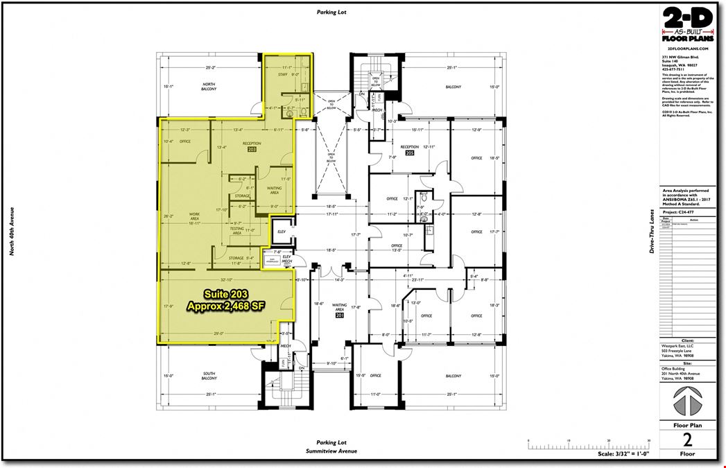 Professional Office/Retail  Space w/ 2 Lane Drive Thru