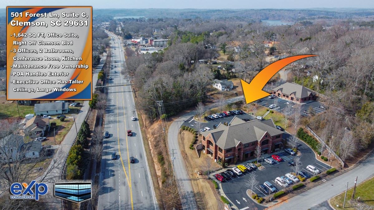 Office Suite in Clemson- 1,642 SQ FT- off HWY 123!