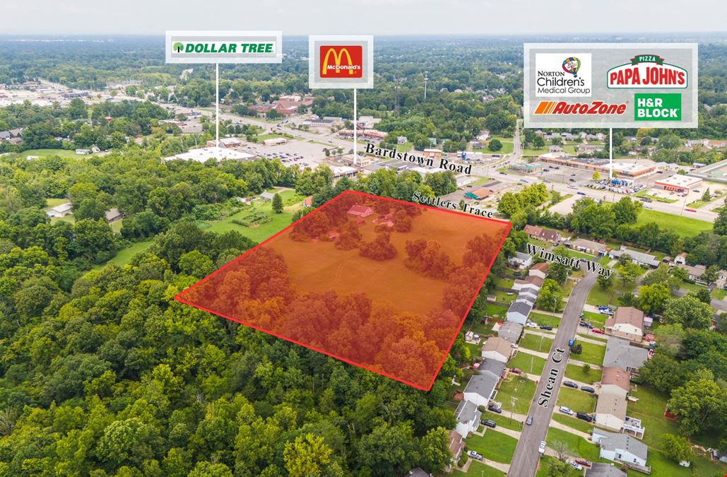 Settlers Trace Development Land at Bardstown Road