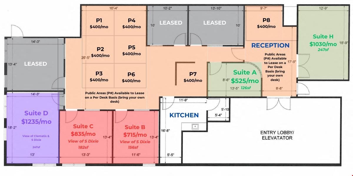 Executive Office Suites for Lease at The Blackstone Building (Internet Included)