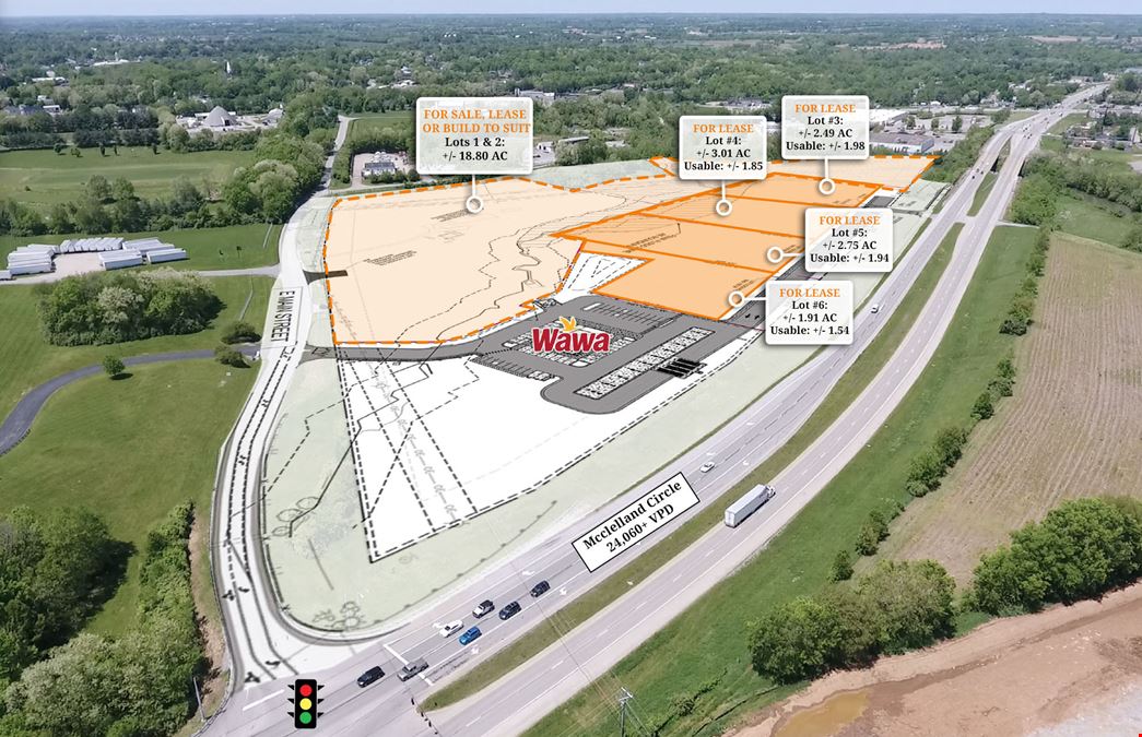 B-5 Development Land in Prime Location For Sale / Lease