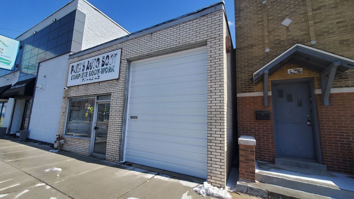 Prime North Center Retail Front + Dual Drive-In Warehouse/Garage