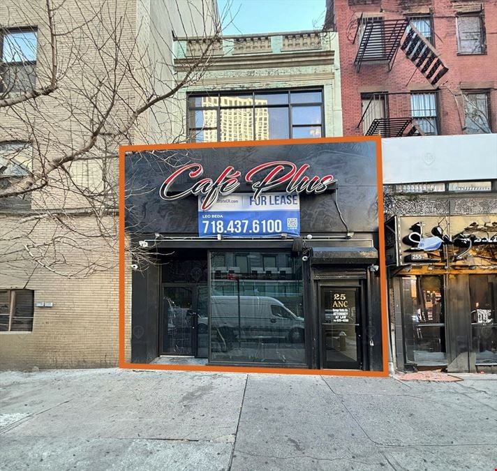 1,500 SF | 25 Bond Street | Built Out Restaurant For Lease