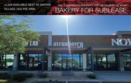 Preview of Retail space for Rent at 2524 S Santan Village Pkwy, Suite 102
