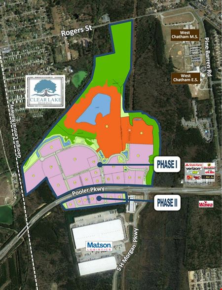 Preview of VacantLand space for Sale at Pooler Pkwy & Clear Lake Way