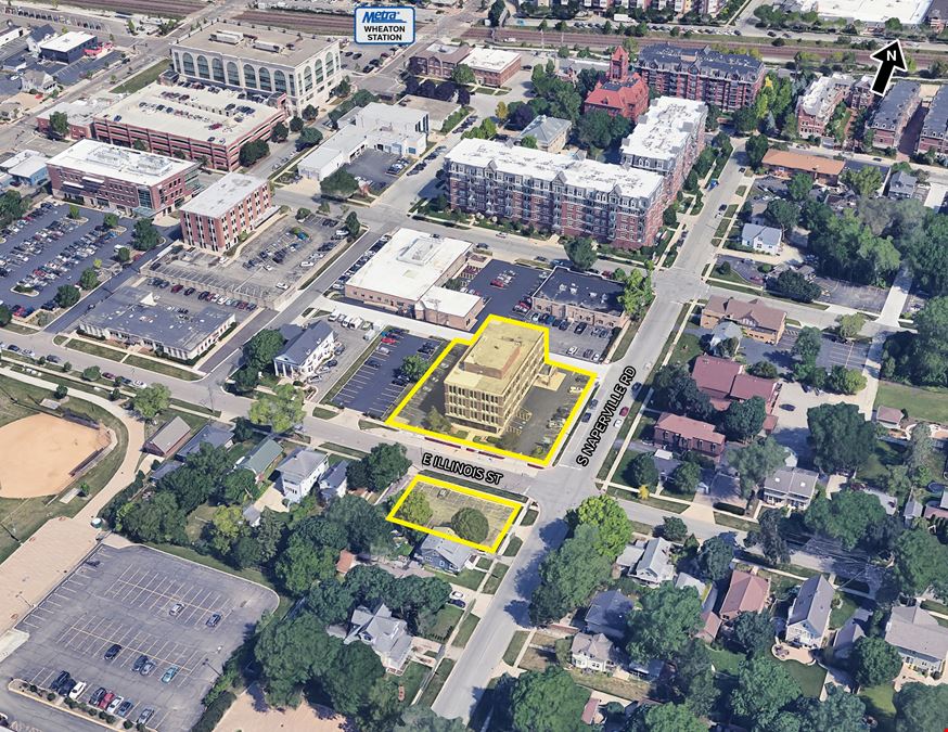 Downtown Wheaton Office | CIBM Bank Anchored Building Available