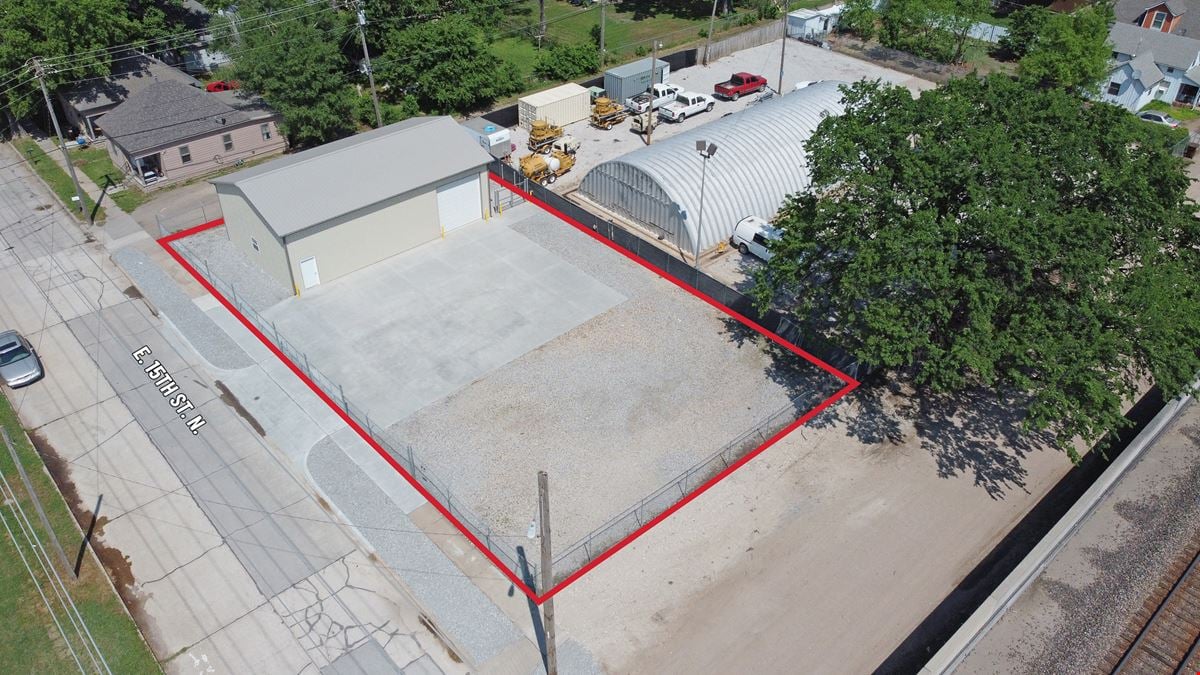 SHOP WITH FENCED YARD