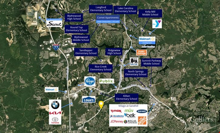 ±3.71-Acre Commercial Site at Signalized Intersection on Hard Scrabble Road | Columbia, SC