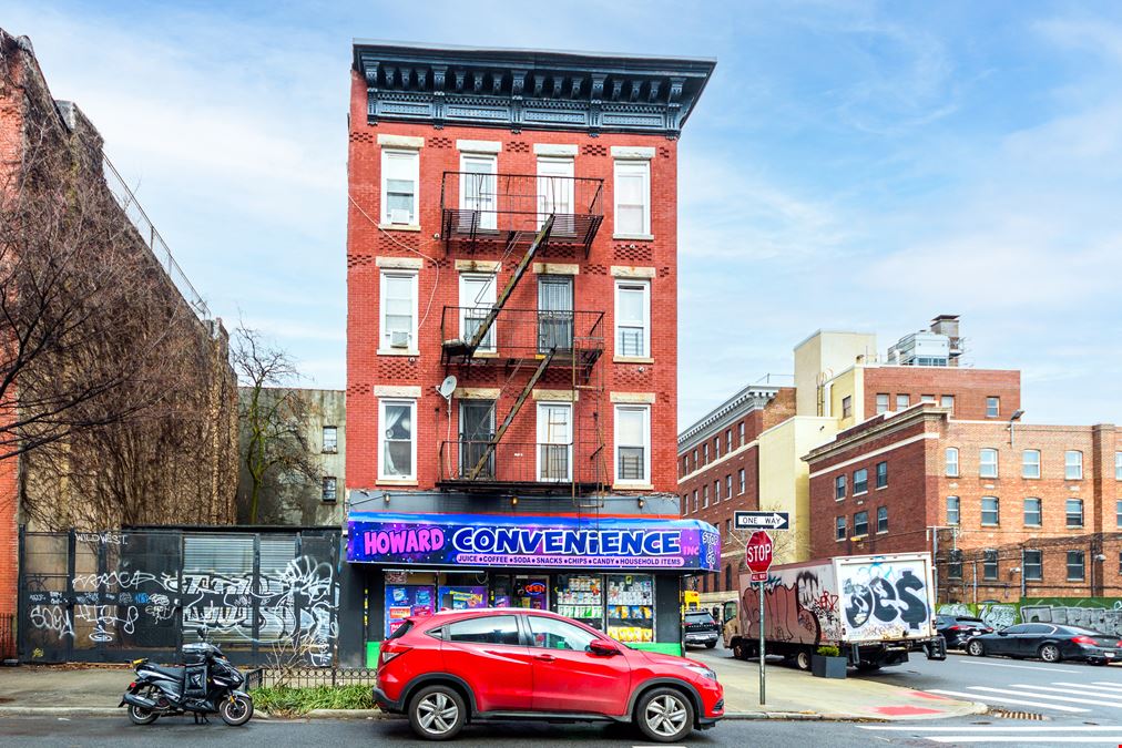 1,500 SF | 54 Howard Avenue | Corner Retail Space with Glass Storefront for Lease
