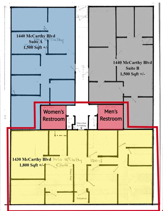 1,800 sqft Office Space For Lease New Bern