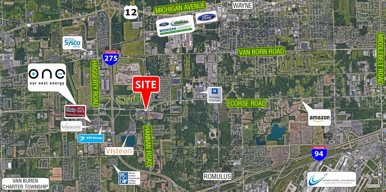 SWC of Ecorse & Hannan Road