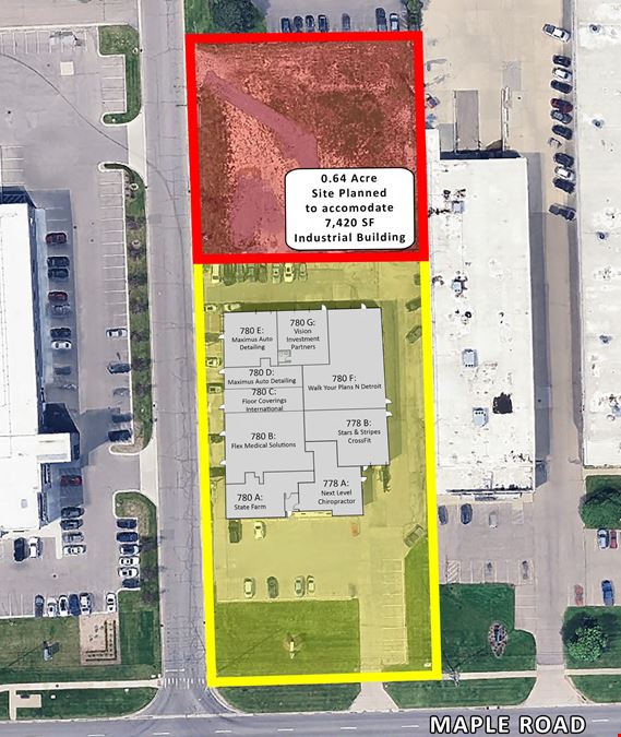780 W. Maple Road & 0.64 AC Barrett Street