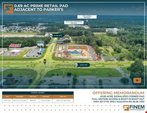 0.69 Acre Prime Retail Pad | Adjacent to Parker's