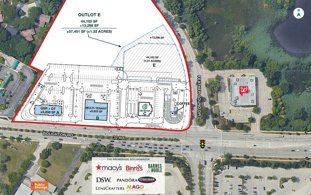 New Retail Development Across From The Promenade Bolingbrook