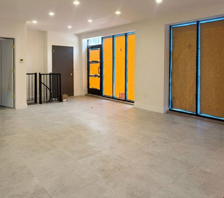 600 SF | 115 Rogers Avenue | Prime Corner Retail Space With Brand New Glass Storefront for Lease