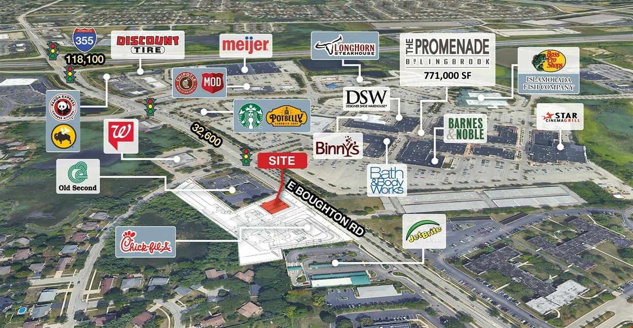 New Retail Development Across From The Promenade Bolingbrook