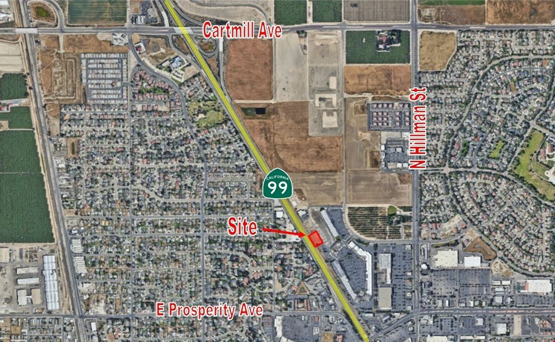 Commercial Retail Parcel Available Off HWY-99 in Tulare, CA