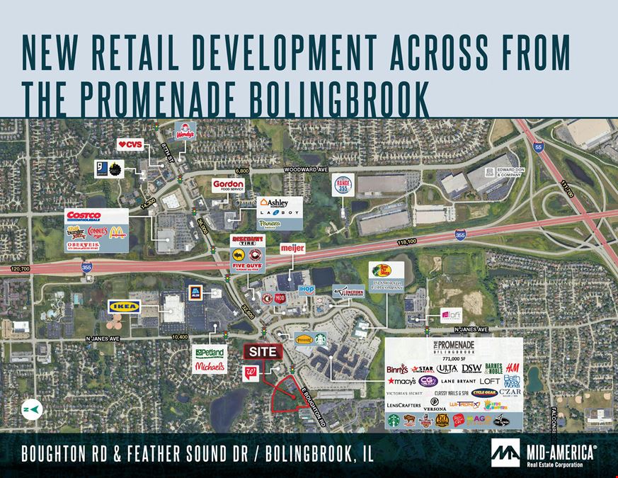 New Retail Development Across From The Promenade Bolingbrook