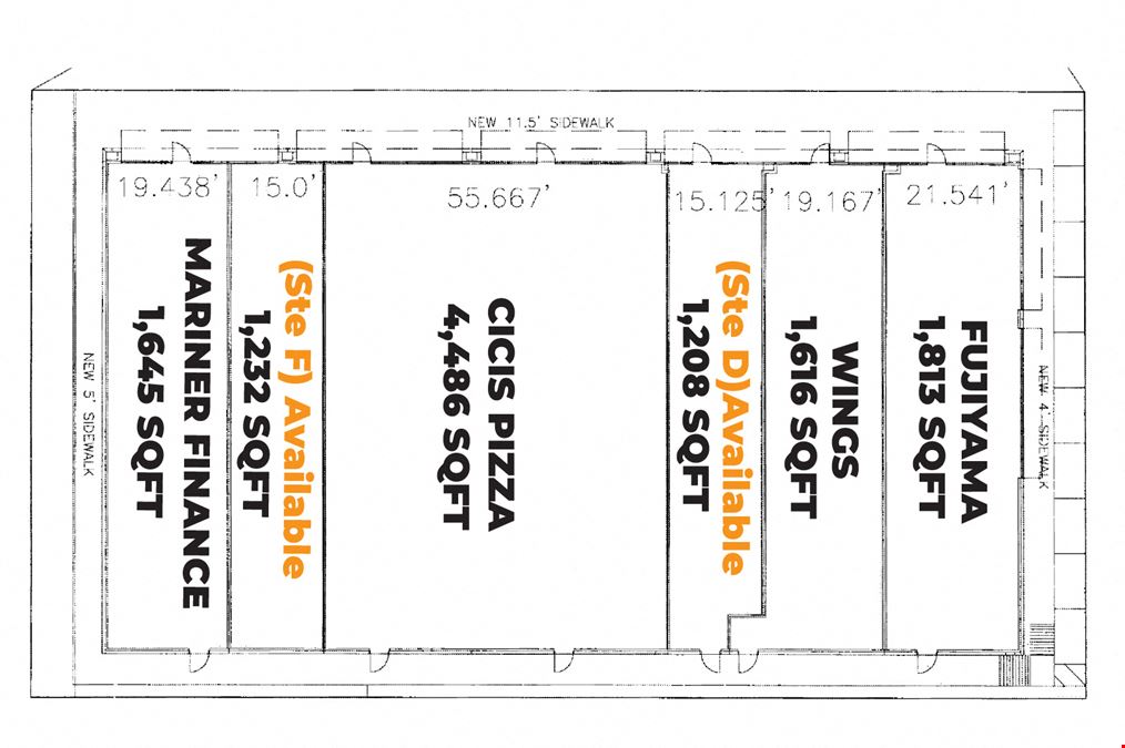 1,208 SF - 1,232 SF Retail Spaces | North McAllen