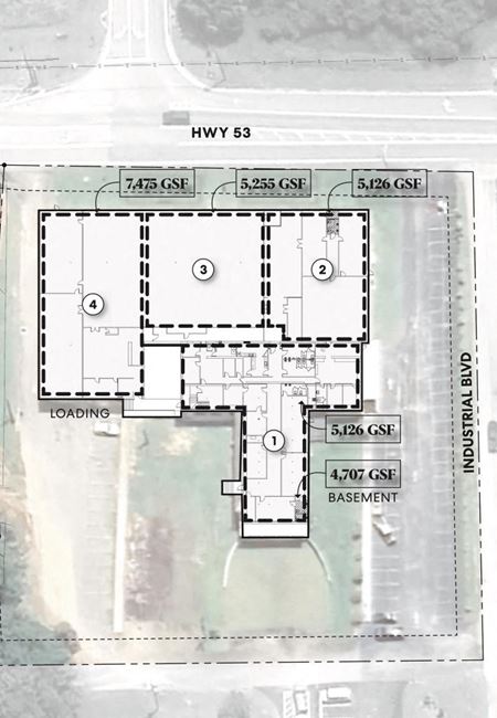 Preview of commercial space at 3955 Highway 53