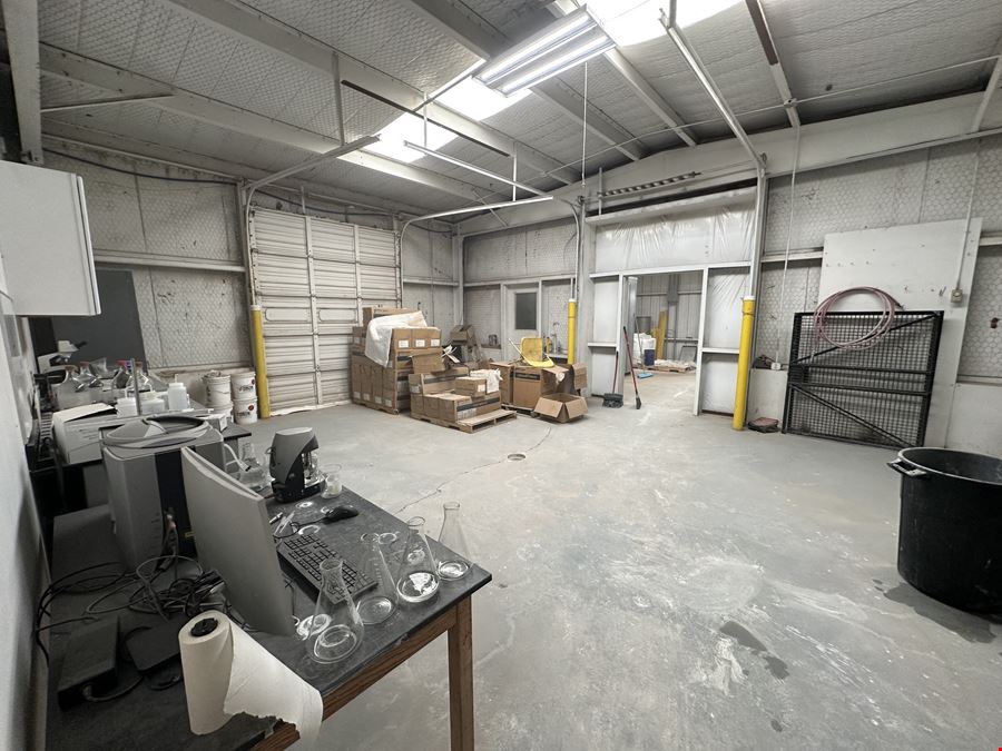 Office/Shop Facility with Dock & Cranes