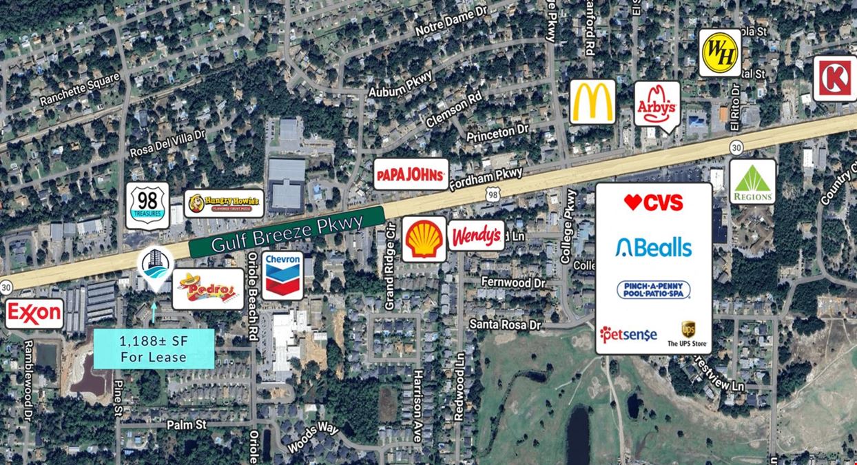 3045 Gulf Breeze Pkwy | 1,188± SF for Lease