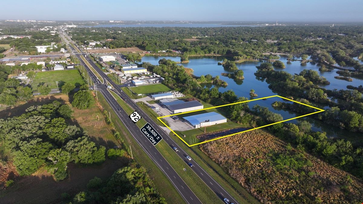 10,800 SF Retail-Warehouse on 3.12 Acres Zoned LCC - Lakeland