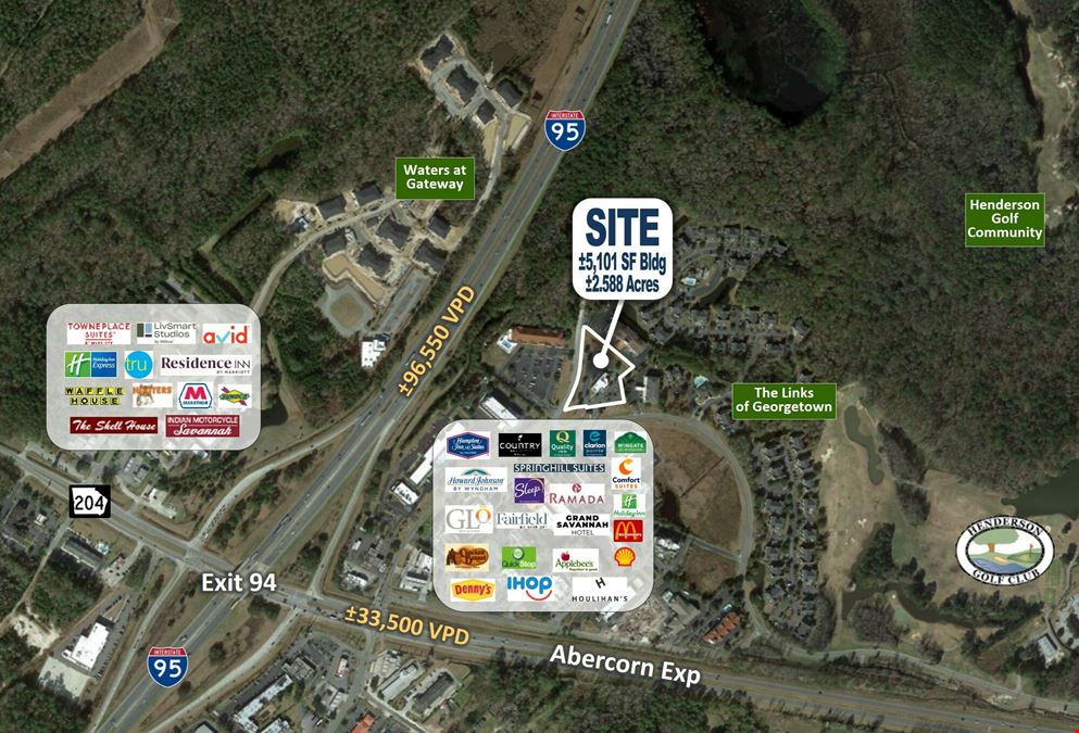 I-95 @ Exit 94: ±5,101 SF Building on ±2.588 Acres