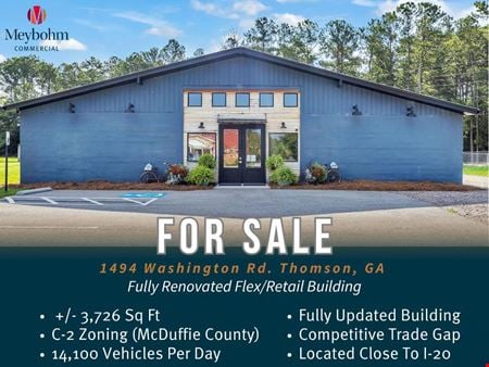 Preview of Retail space for Sale at 1494 Washington Road