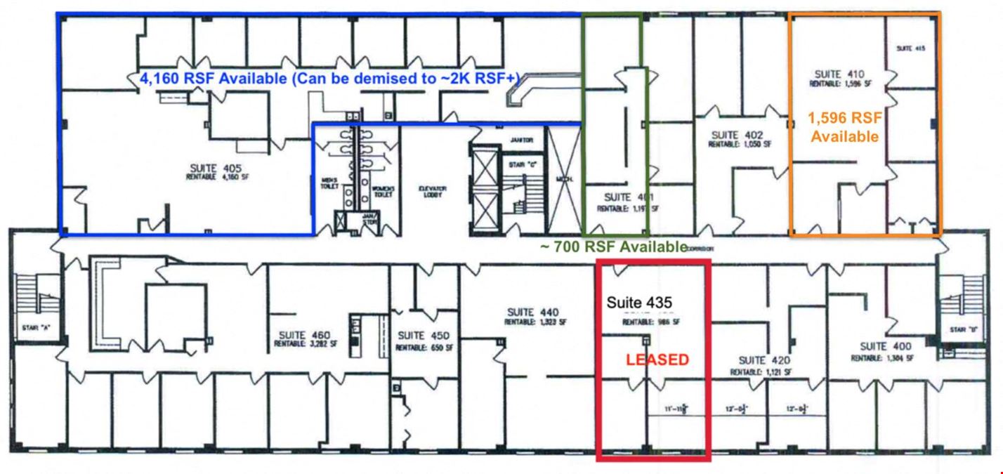 Multiple office spaces available for lease!